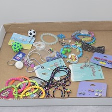 kids jewelry lot Claire's Earrings Stretch Bracelets Bright Colors Charms