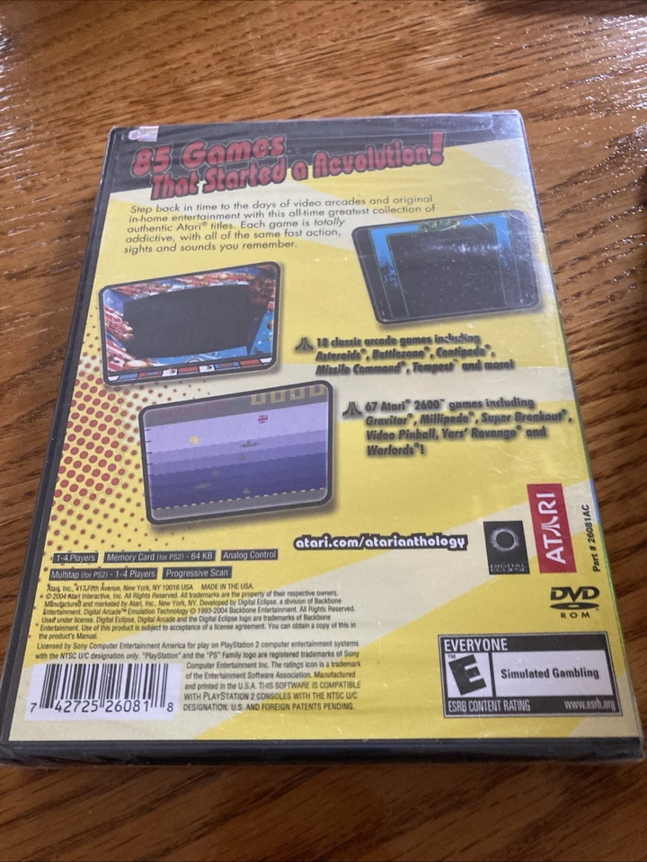 Atari Anthology (Sony PlayStation 2, 2004) Foto 2 de 3