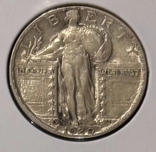 1929‑D Standing Liberty Quarter • Circulated Example • Sharp Date& Mintmark #461