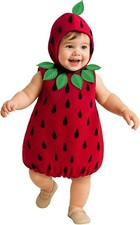 Baby Toddler Strawberry Costume Kids Infant Cute Fruit Berry Suit 0 - 6 yrs