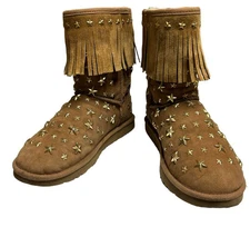 UGG × Jimmy Choo Suede Boots Star-studded  US6 EU37 UK4.5