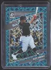 2021 Donruss Optic #158 Eloy Jimenez Teal Velocity #/35