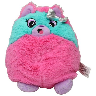 Basic Fun! Katze Kuscheltier 24 cm Pink Türkis Plüschtier gebraucht
