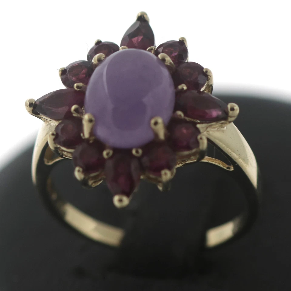 Jade Turmalin Ring 375 Gold 9 Kt Gelbgold Edelstein Wert 990,- - Bild 4 von 4