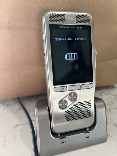 PHILIPS DPM8000 3DMIC Digital Pocket Memo Voice Recorder
