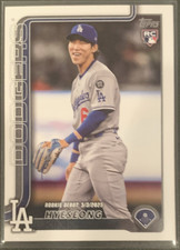 Topps Hyeseong Kim #US312 2025 Update Series Los Angeles Dodgers Rookie Debut