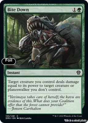 MTG Bite Down [DMU - 155] LP Foil