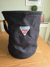 Sac alimentaire pour animaux de compagnie en toile cylindrique noire entièrement doublé Trixie