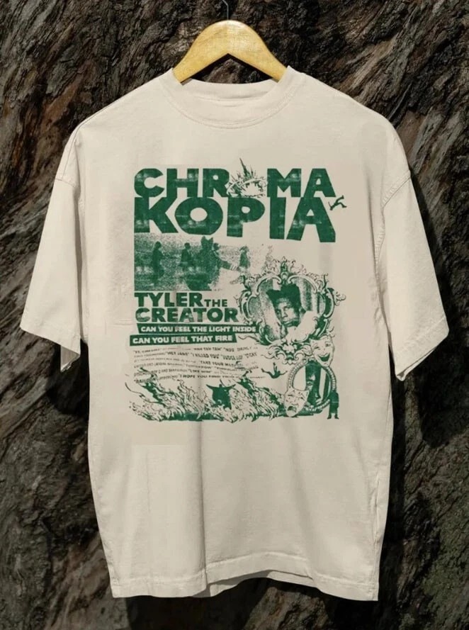 Chromakopia Shirt, Tyler The Creator Tour Merch Concert Tee Men