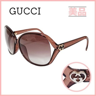 美品✨GUCCI Sunglasses GG Logo Lovely Heart Gucci GG 3525/K/S XGJFM Interlocking G Lovely Heart Sunglasses
