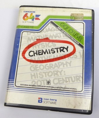 Commodore 64 C64 Spiel -- CHEMISTRY GCE O'LEVEL (Ivan Berg) -- Tape