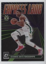 2023 Donruss Optic Express Lane Lime Green Prizm /149 Giannis Antetokounmpo 2x9