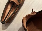 Womens Moccasins LL Bean Size 7M Brown/Green Leather Slip on New in Box — photo 8