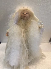 Jackie Austin Deva Doll Nature Woods 12” Angel Glass Ball Kindred Spirit Signed