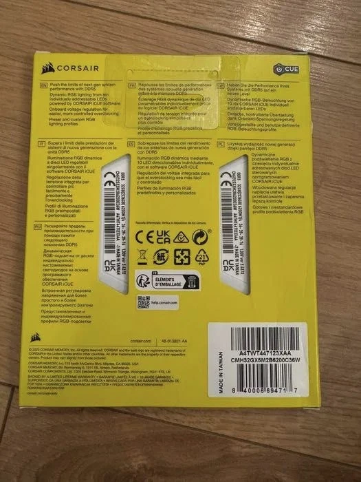 Corsair Vengeance RGB DDR5 32GB (2x16GB) 6200MHz CL36 – Gaming Speed Desktop RAM - Image 2 of 2