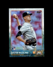 2015 Topps Update #US85 Justin Nicolino RC Miami Marlins Rainbow Foil