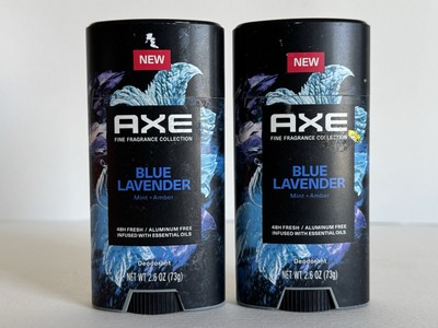 2x AXE Fine Fragrance Collection Mens Deodorant Blue Lavender 2.6 oz ( 2 PACKS )