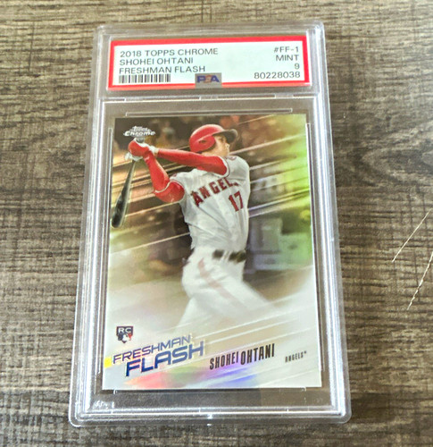 2018 Topps Chrome SHOHEI OHTANI RC PSA 9 Freshman Flash Insert #FF-1 