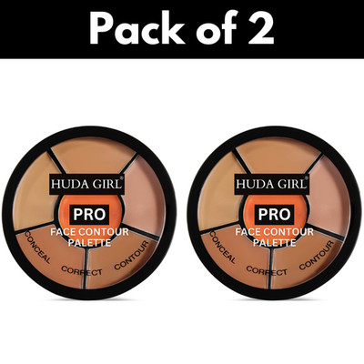HUDA GIRL 3 in 1 Makeup Palette Warms Concealer & Shade Warms Edition 15g