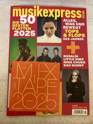 Musikexpress 01/2026 Die 50 Besten Platten 2025 + CD Mixtape Neu Und Ungelesen