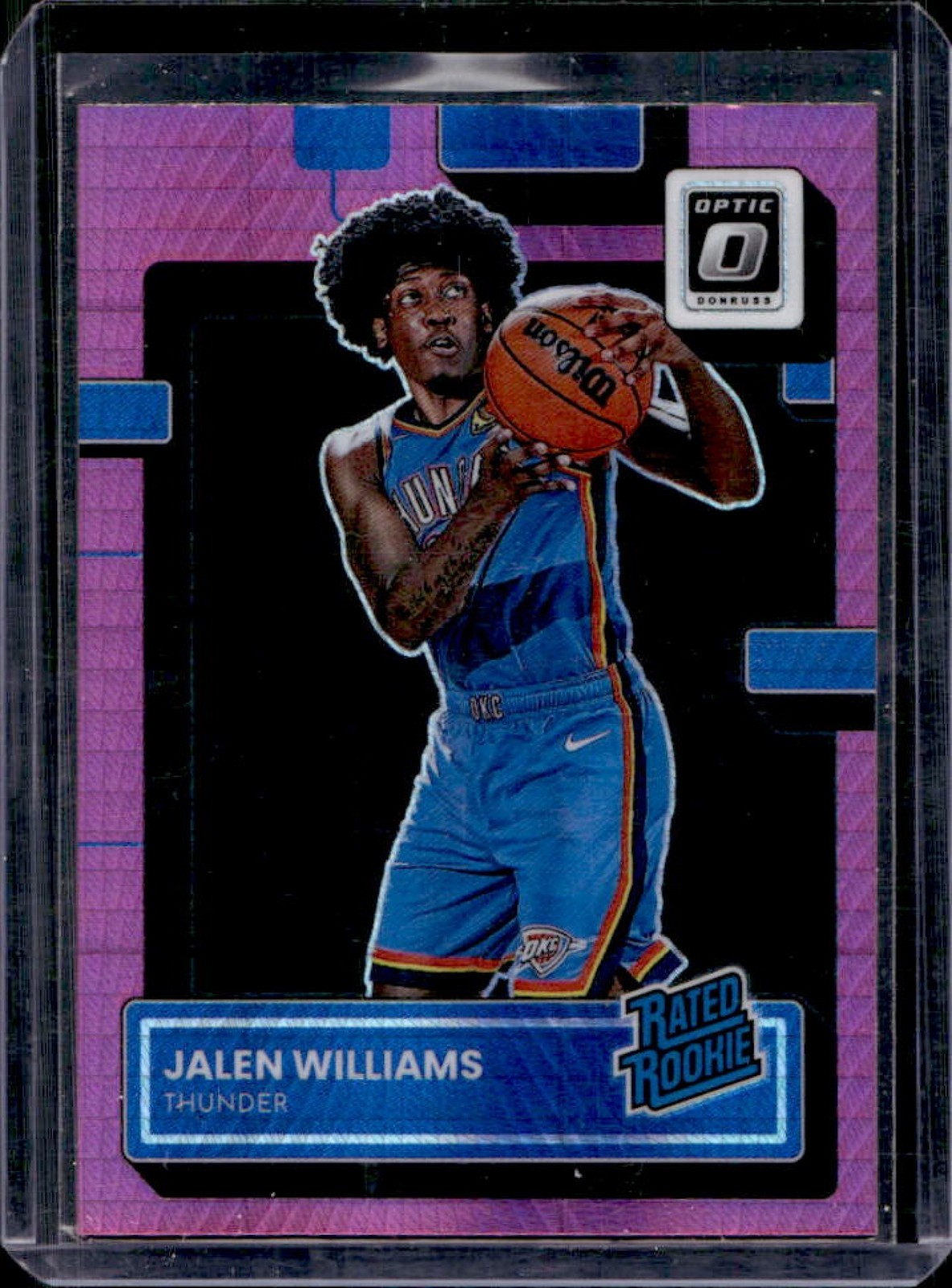 2022-23 Panini Donruss Optic Jalen Williams Hyper Pink RC Rated Rookie #235
