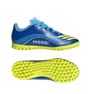 Adidas F50 Messi Club Turf Junior Fußballschuhe Blau Neu Original Schuhe JR4427