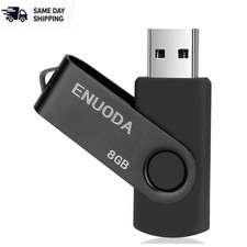 Elegant 8GB USB Flash Drive in Black: Reliable Data Storage & Transfer