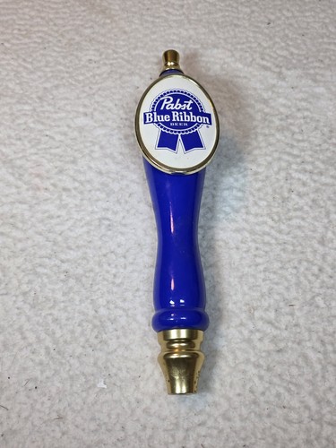 PBR Pabst blaues Band 12" Bier Zapfhahn Griff blau und weiß Bar Man Cave Breweriana