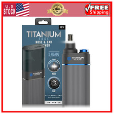 Professional Microtouch Titanium Edge Ear Nose Trimmer Precision Grooming Tool