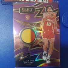 Zaccharie Risacher 2024-25 Panini Select #SPK-ZAC Purple Sparks Rookie RC 99/99