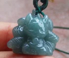 Small Video Certified Green 100% Natural A Jade jadeite Pendant Fox 狐狸 969348