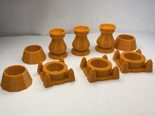 9 Orange Marble Displays - For 5/8" - 1 Marbles - Lot 8757