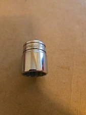 Snap On 3/8" Drive 11/16" 12PT SAE Shallow Chrome Socket USA F221