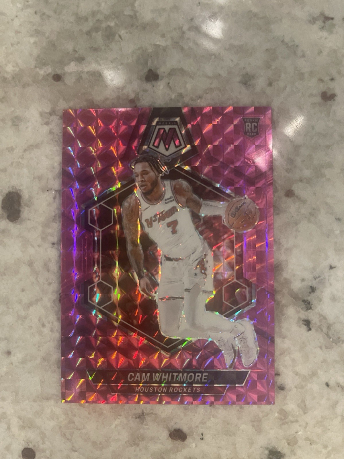 2023-24 Panini Mosaic - Rookies Cam Whitmore #217 Pink Mosaic Prizm /149 (RC)