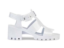 Ladies jelly shoes heels sandals holiday beach party glitter women - JUJU Kyra