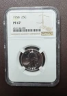1958 Washington Quarter NGC Proof 67