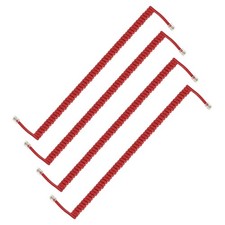 4 Pack 6.6 Feet Coiled 1.3 Feet Phone Cord for Landline, Red