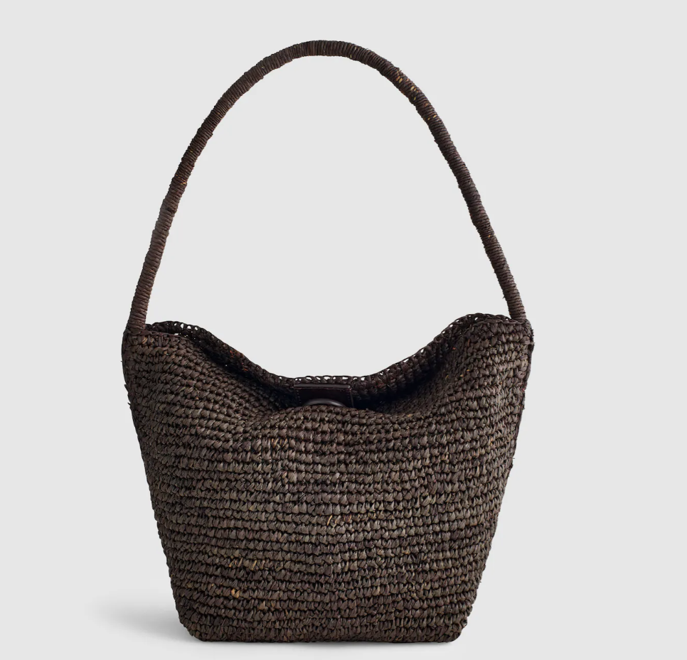 Madewell Signature Woven Raffia Shoulder Bag Women's Purse