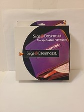 CIB Sega Dreamcast 16 Disc Zip-Up Carrying Case Storage Game CD Holder Official