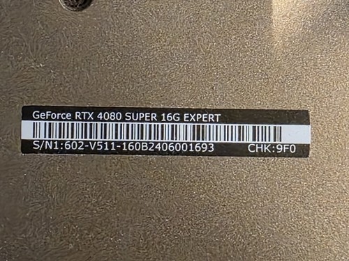 MSI Expert GeForce RTX 4080 Super 16GB RAM - Graphics Card - Excellent Condition - Picture 7 of 10