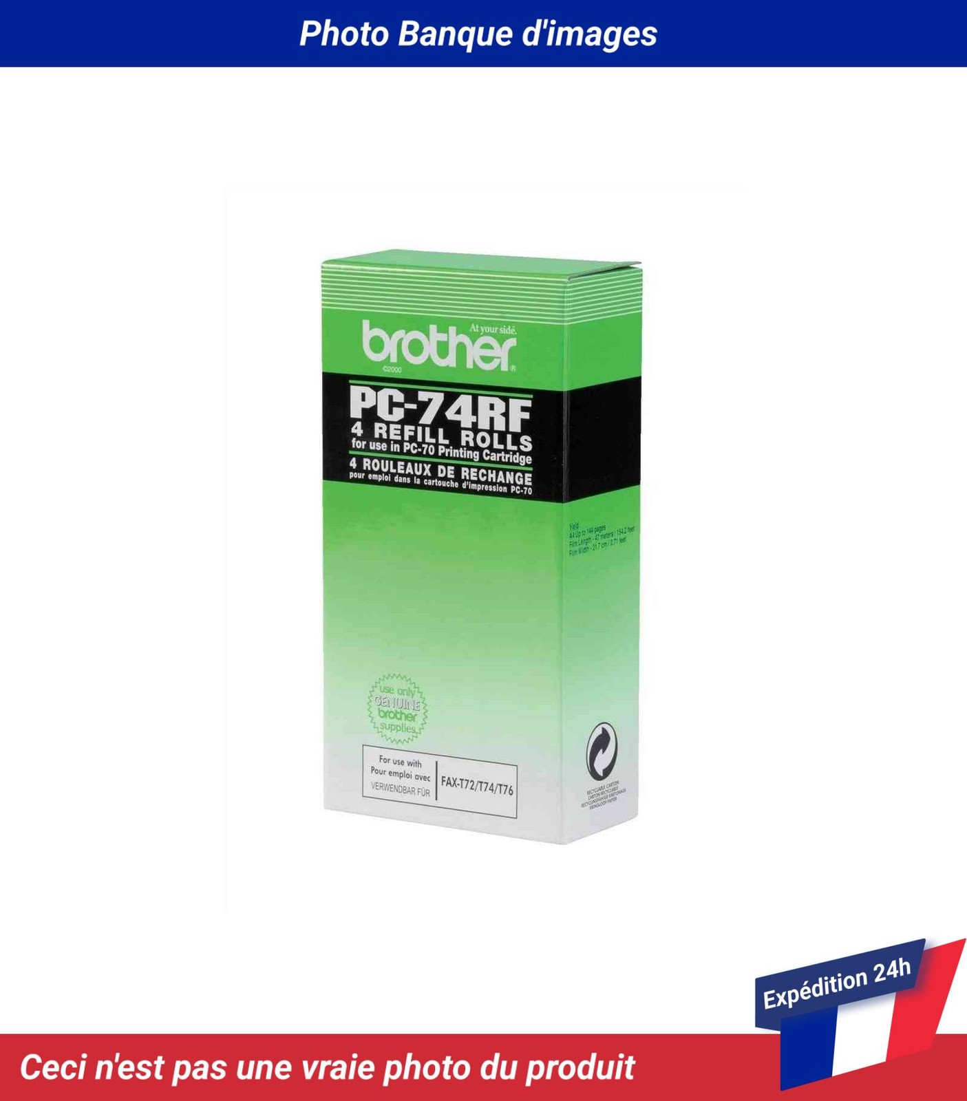 PC74RF Brother Fax T72 Ruban Noir - Image 9