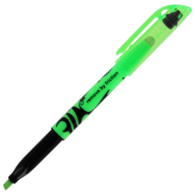 Pilot Frixion Lite Erasable Highlighter, Green Ink, Chisel Tip, 12-Count