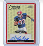 2025 Leaf Football Nation Andre Reed Louvre Gold Superfractor Auto SSP 1/1 Bills