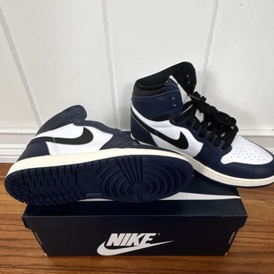 Nike Air Jordan 1 Retro High OG GS Boys Sneakers Navy White Black