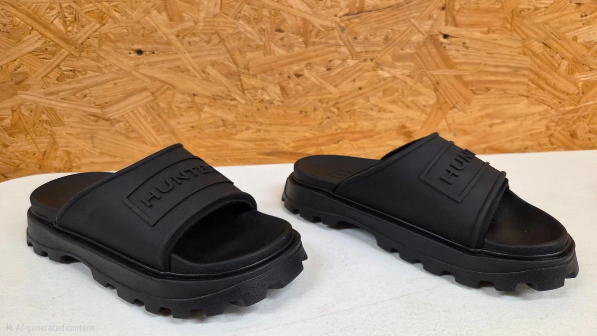 Sqairz Slidez Men\'s Size‎ 10 Recovery Slides Black Athletic Comfort Sandals Skechers Mens Black Slides 11 (44) | Mercari main image 4