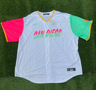 San Diego Padres Nike City Connect Men's Jersey MLB Slam Pink Green *FLASH SALE*