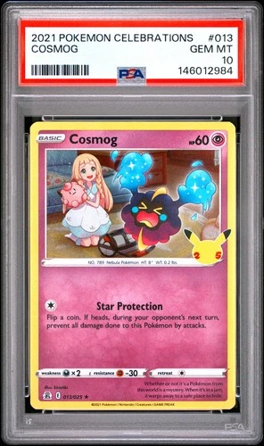 2021 POKEMON CELEBRATIONS #013 COSMOG PSA 10