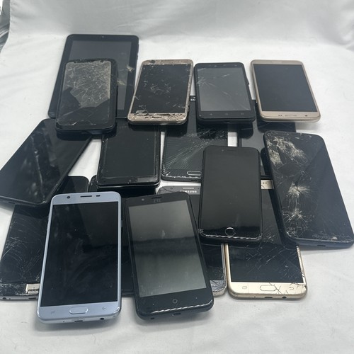 Mixed Phone Lot Of 16- Mixed Brands - For Parts Only Apple Samsung Cricket 🔥