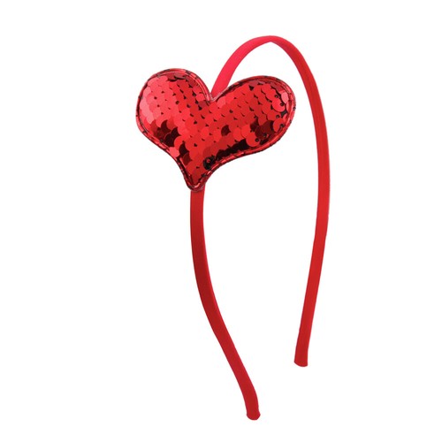6 PCS Valentine's Day Love Headband Glitter Heart Hairband Shiny Headband - Picture 4 of 11