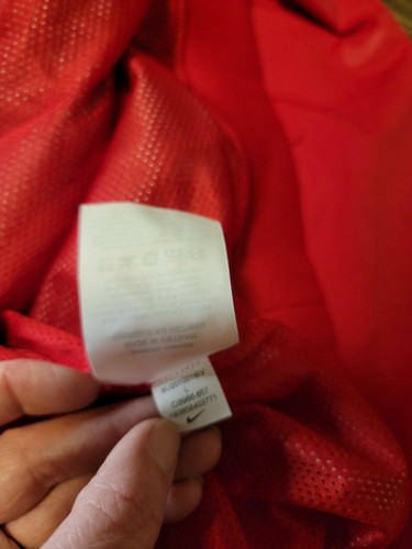 New Nike Shield Men's LARGE Golf Pullover Lightweight Jacket Red/Blue Colorblock - Picture 10 of 10